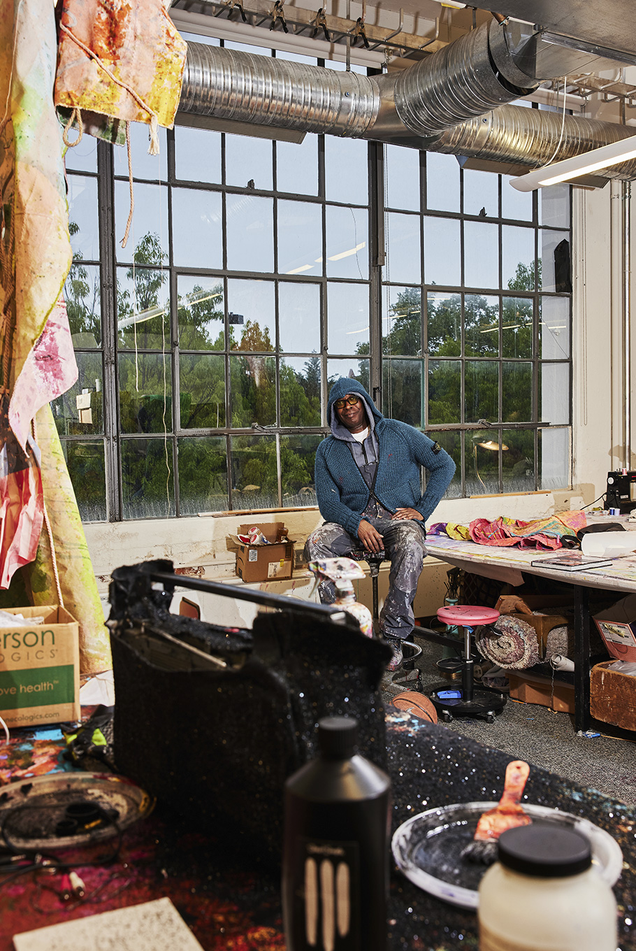 A Baltimore artist in a Baltimore studio