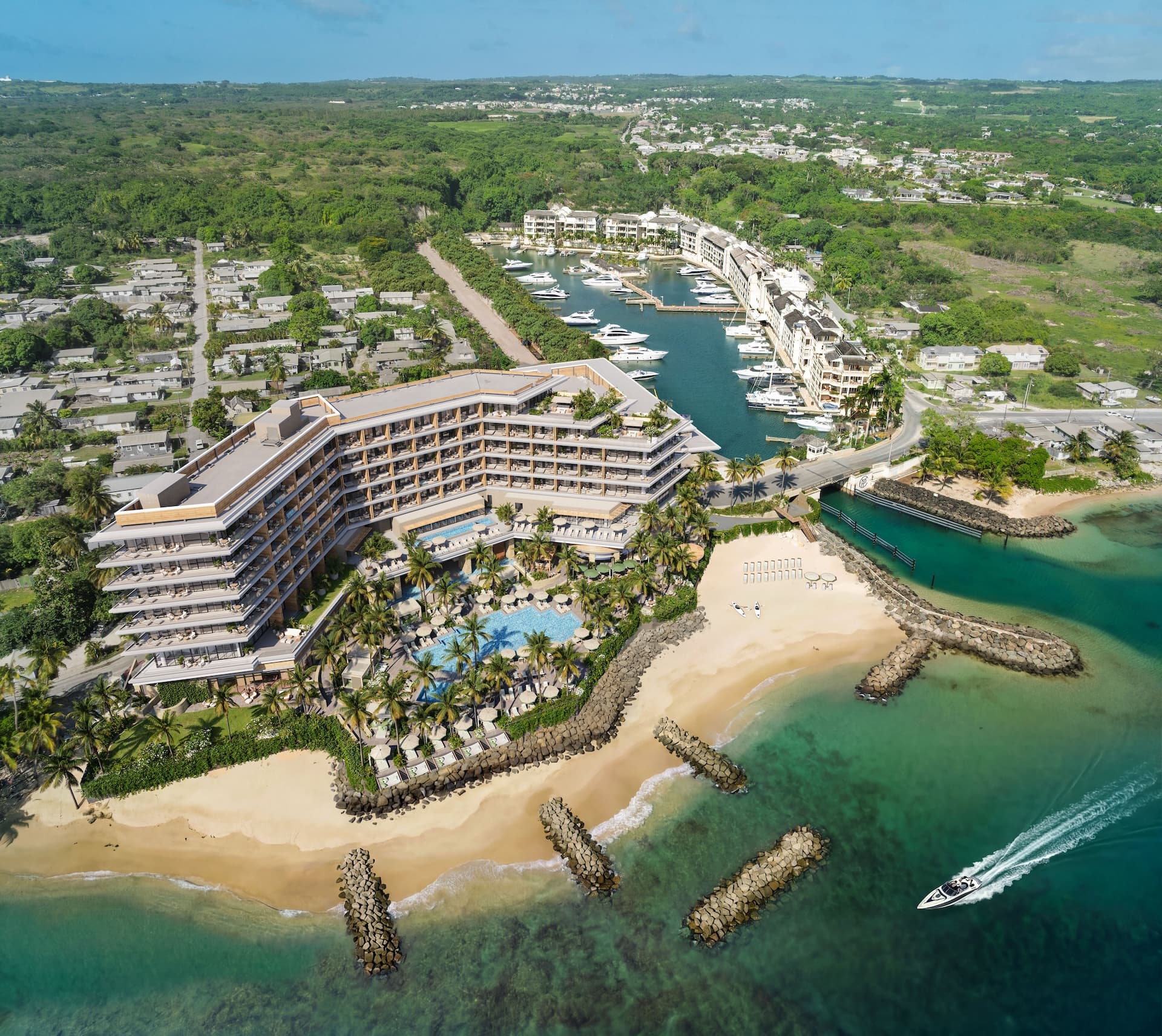 Aerial view of Pendry Barbados, Residences & Yacht Club