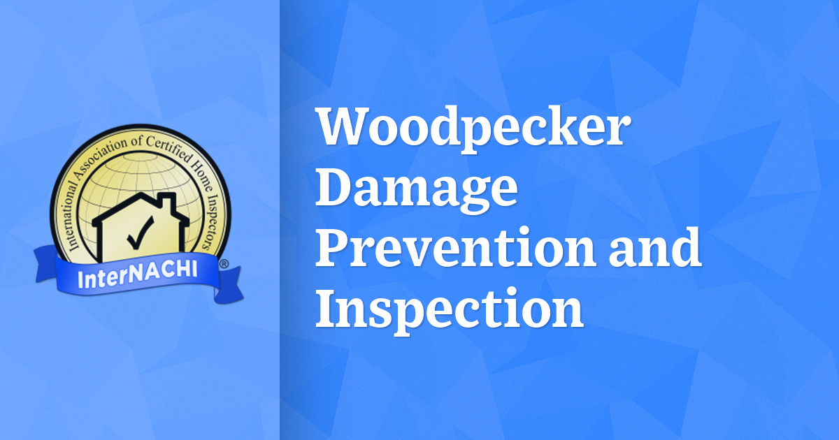 Woodpecker Damage Prevention and Inspection InterNACHI®