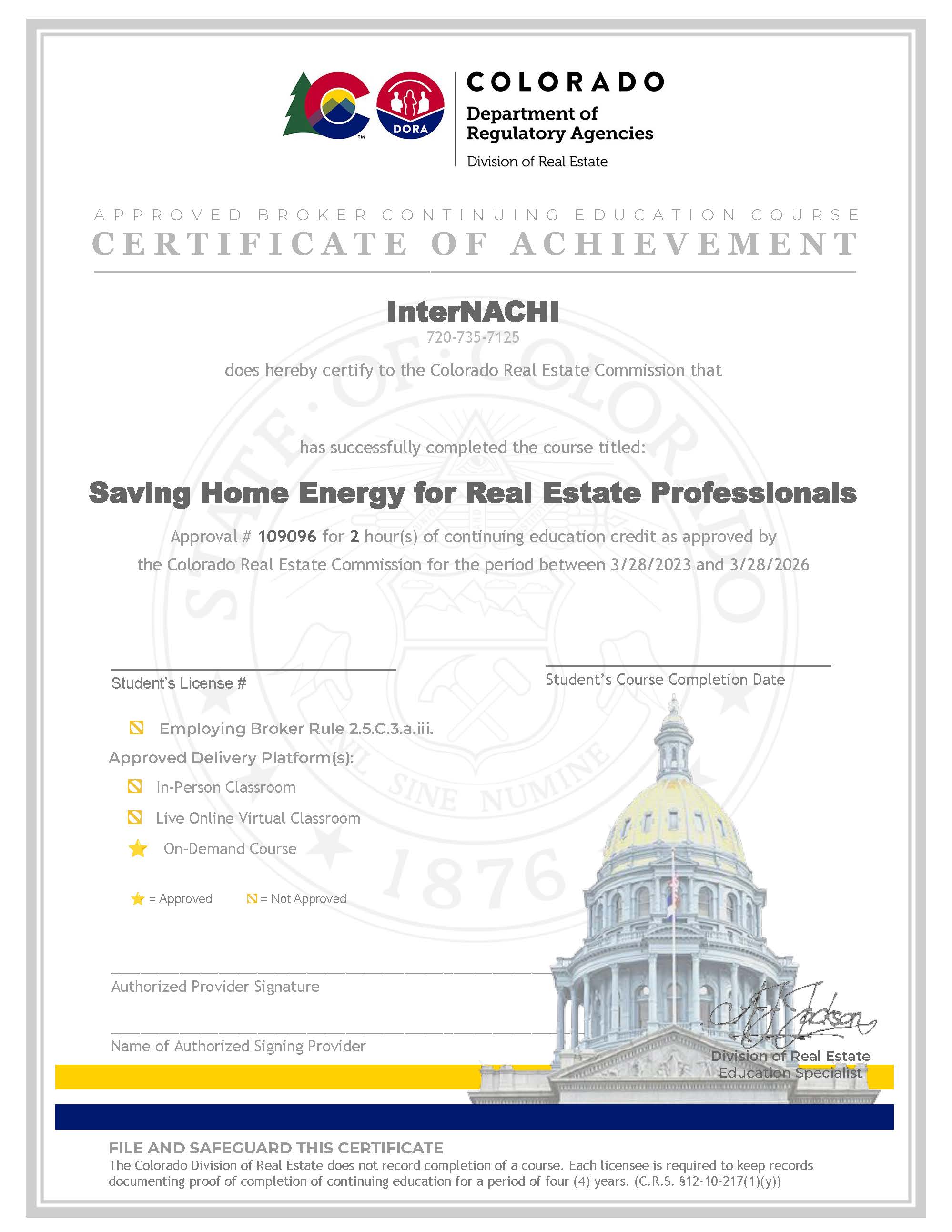 FREE Continuing Education for Licensed Real Estate Agents in Colorado