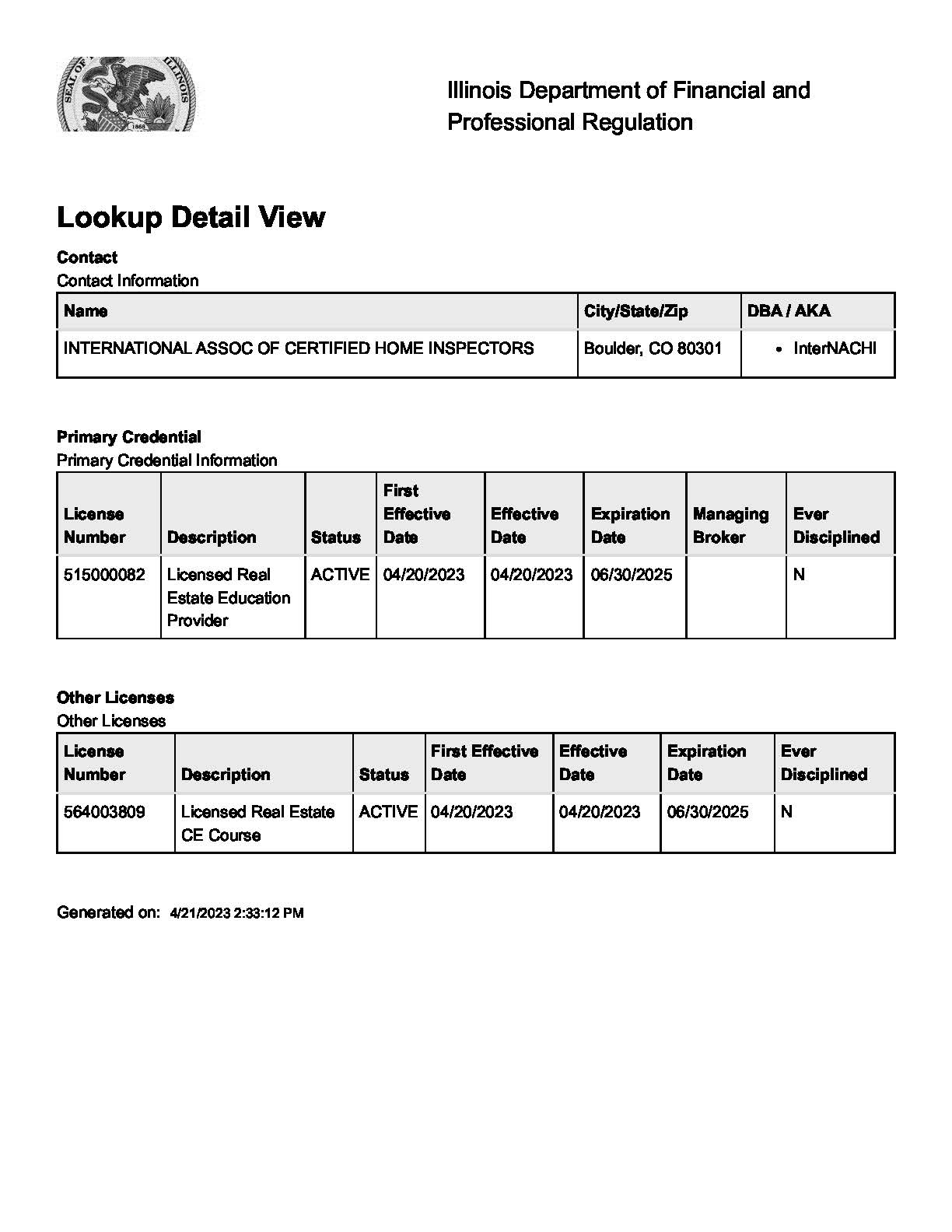 FREE Continuing Education for Licensed Real Estate Professionals in Illinois InterNACHI®