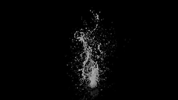 Small Water Hits Vol. 1 Small Water Hit High Angle 16 vfx asset stock footage