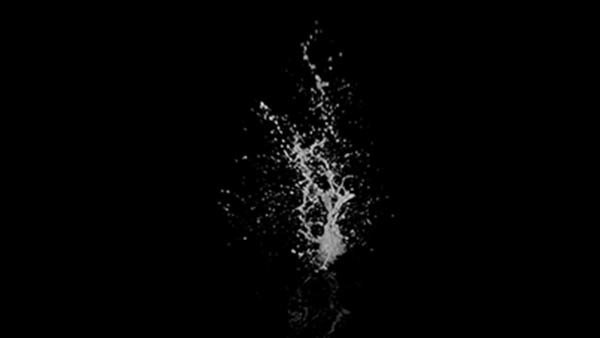 Small Water Hits Vol. 1 Small Water Hit High Angle 5 vfx asset stock footage