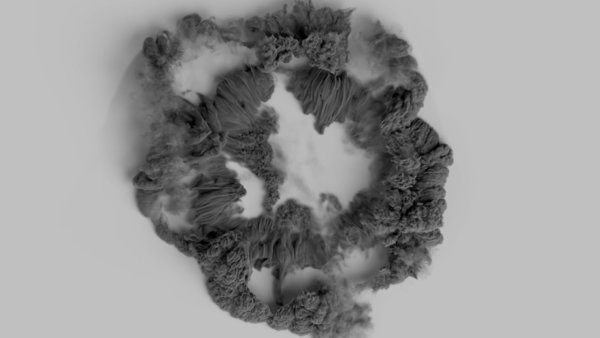 Ground Impact Essentials Dust Wave Top Angle 2 vfx asset stock footage