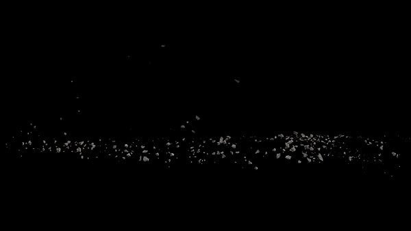 Ground Impact Essentials Concrete Debris Angled 1 vfx asset stock footage