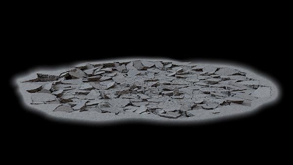 Ground Impact Essentials Ground Crack 1A vfx asset stock footage