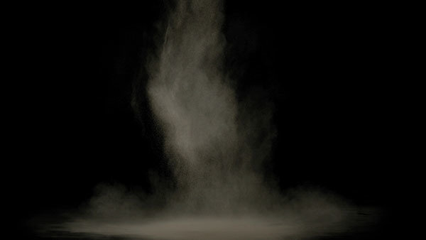 Ground Impact Essentials Falling Dust Wide 4 vfx asset stock footage