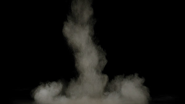 Ground Impact Essentials Falling Dust Wide 8 vfx asset stock footage