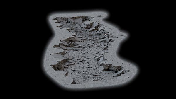 Ground Impact Essentials Ground Crack 4A vfx asset stock footage