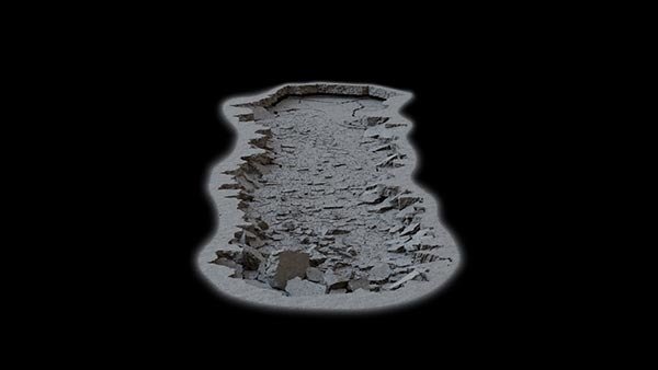 Ground Impact Essentials Ground Crack 5A vfx asset stock footage