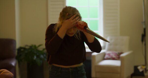 Fatal Stabbing in House Clip 2 vfx asset stock footage