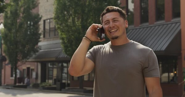 Man Talking on Phone  Clip 1 vfx asset stock footage