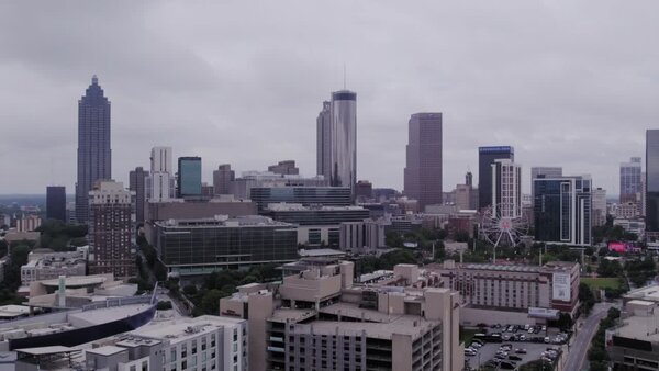 Aerials of City at Day Clip 1 vfx asset stock footage