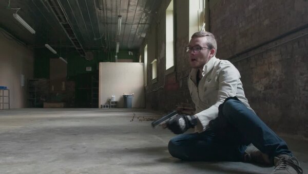 Gunfight in Abandoned Building Clip 1 vfx asset stock footage