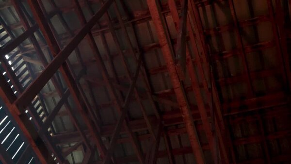 Women Escape Burning Barn Clip 6 vfx asset stock footage