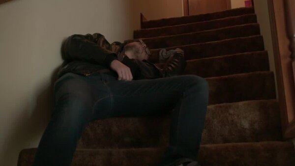 Man Unconscious in House Fire Clip 1 vfx asset stock footage