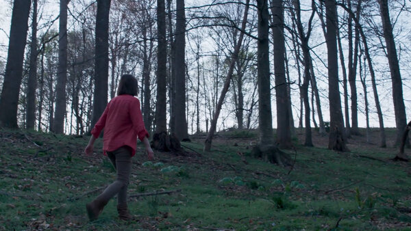 Woman Walking Through Forest Clip 1 vfx asset stock footage