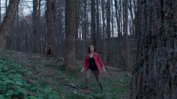 Woman Walking Through Forest Clip 2 vfx asset stock footage