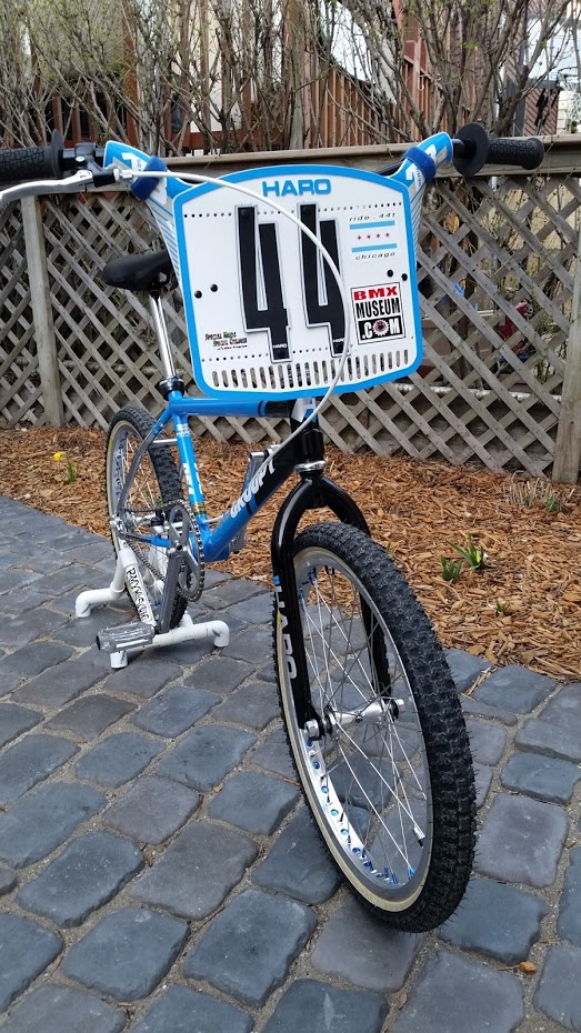 Tangent Number Plate Haro Series 1B BMX Number Plate (Blue/Gray