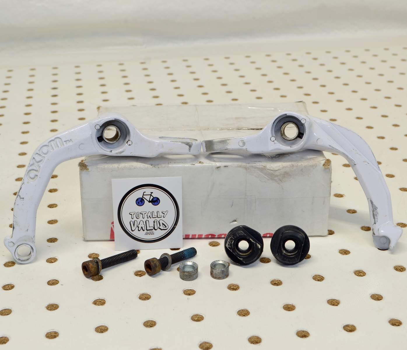 BMXmuseum.com For Sale / AXIOM U-Brake white off 1988 FREESTYLE TOUR PFT