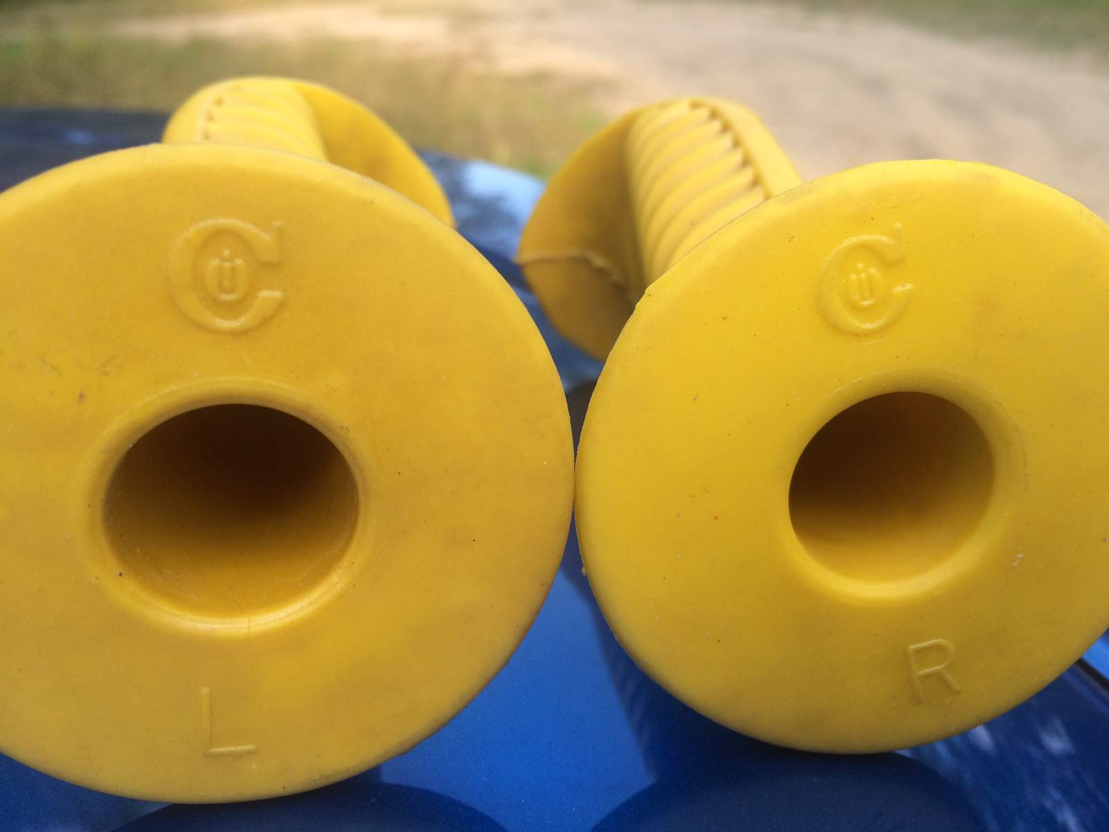 old school motorcycle grips