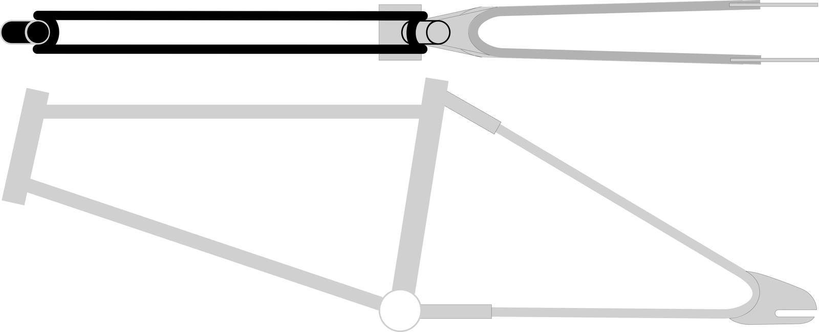 tubes on a bike frame