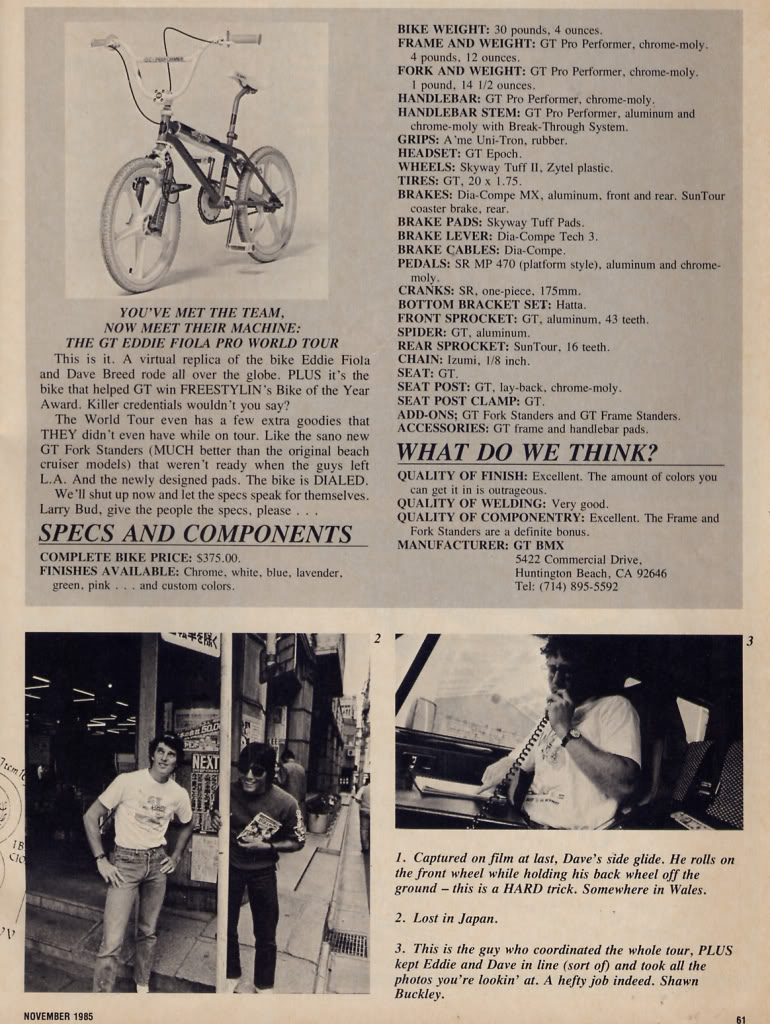 1985 GT catalog? Forums