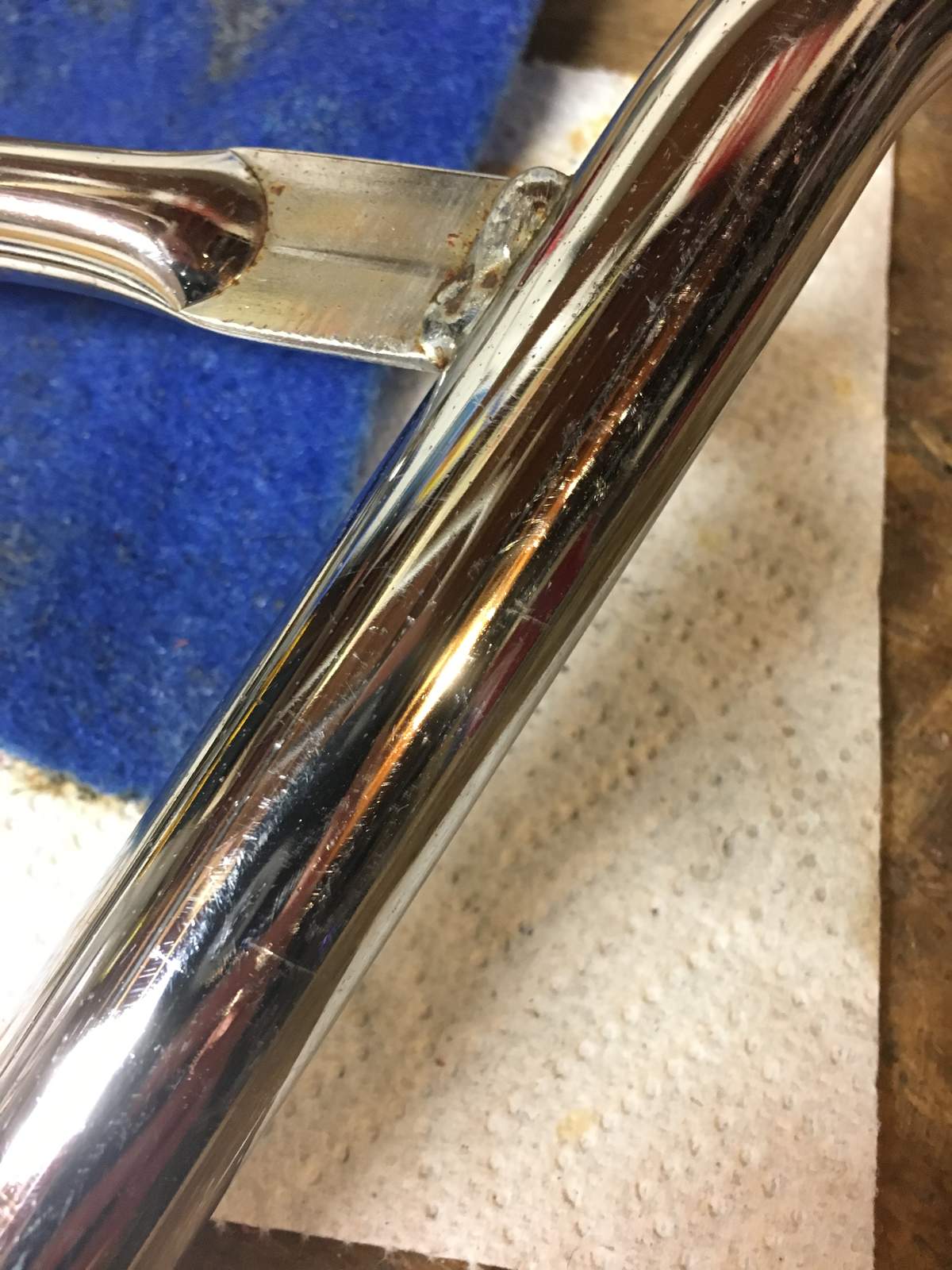 Rust removal on chrome vinegar and 0000 steel wool Forums