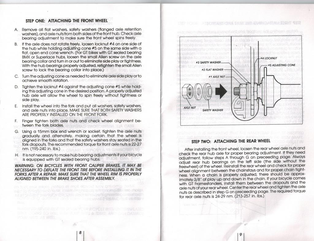 GT / DYNO Owner's Manual 1997 or 1998, came with my Mach One