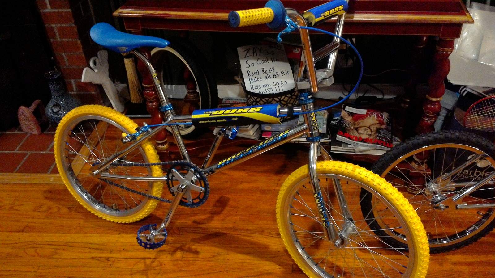 My son needs some help..Blue and Gold bikes...let's see em BMXmuseum
