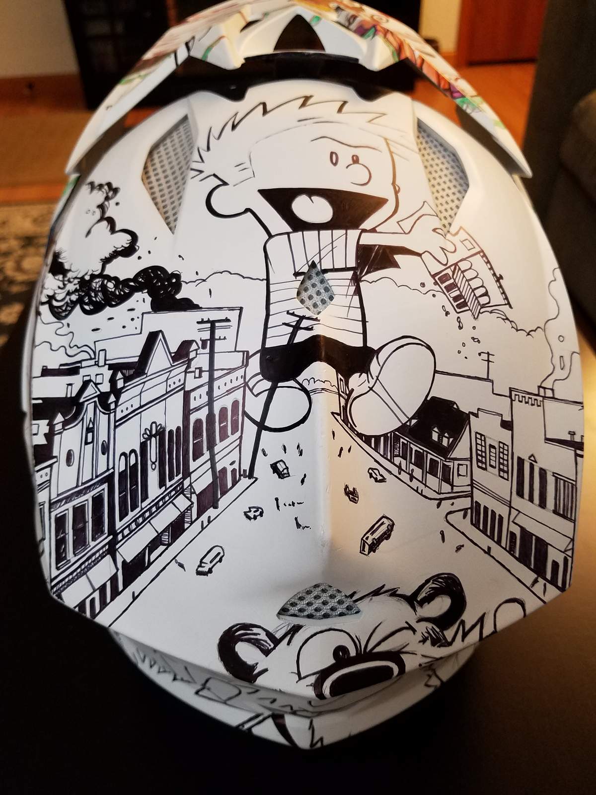 custom mtb helmet painting