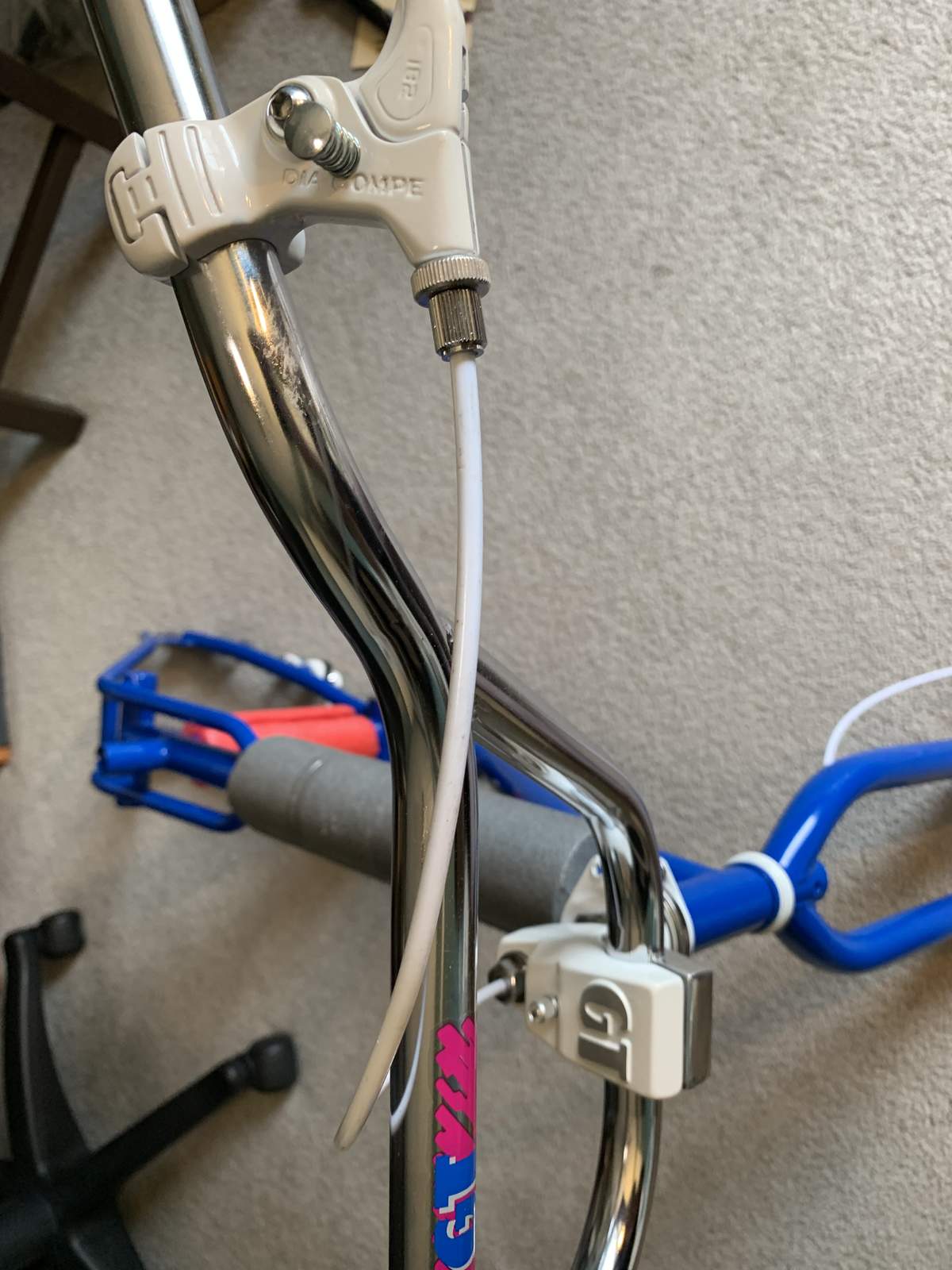 GT Pro Performer/Freestyle Tour front brake cable routing BMXmuseum