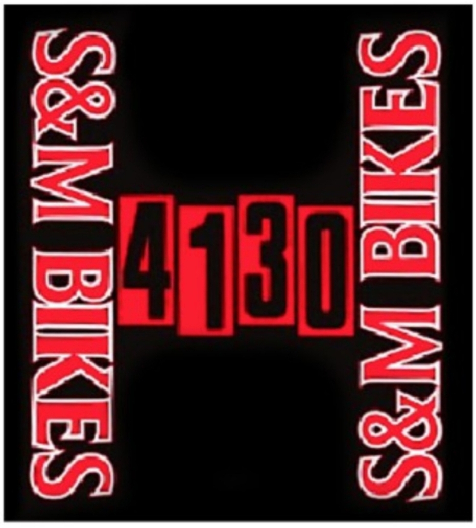 Reference / S&M Black Bike Head Tube Decals