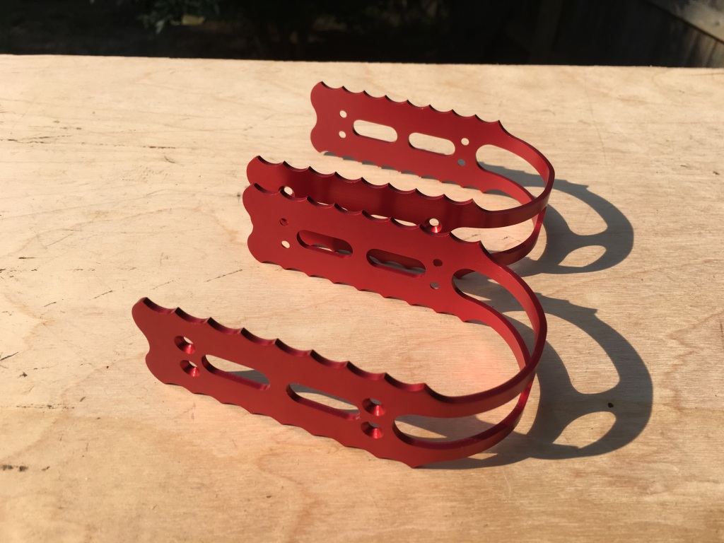 For Sale / Custom Pedal Cages for Bob Reedy Pedals Red