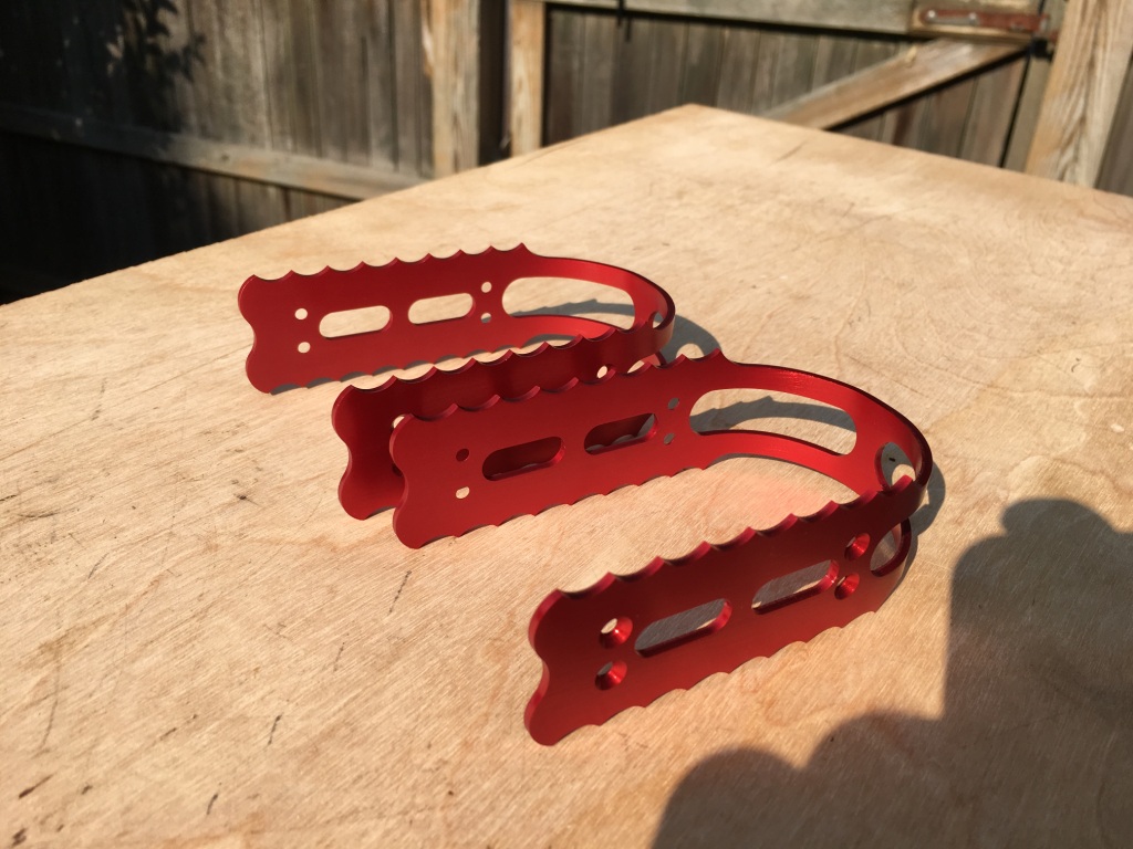 For Sale / Custom Pedal Cages for Bob Reedy Pedals Red