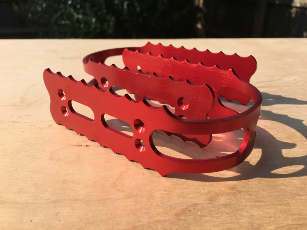 For Sale / Custom Pedal Cages for Bob Reedy Pedals Red