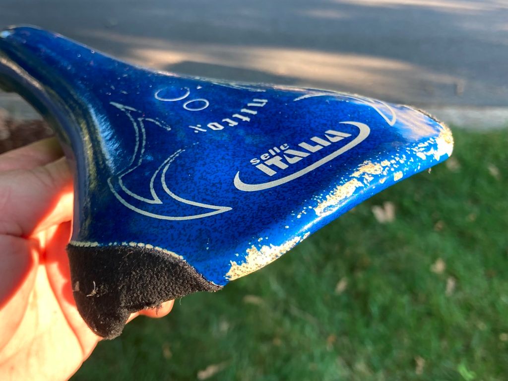 Pièces de vélo rétro - selle NOS Selle Italia Nitrox - Made in Italy