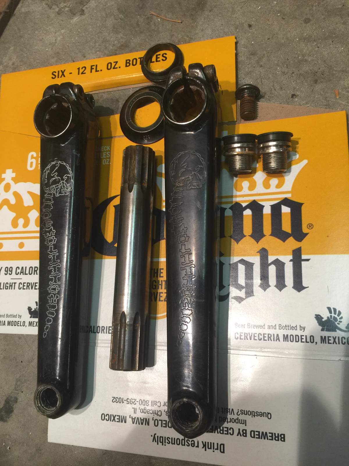 bmx 3 piece crank
