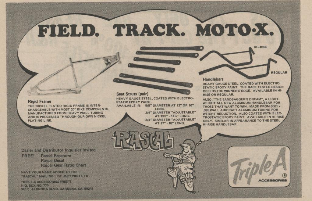 Triple A Rascal 1975 AAA Rascal - BMXmuseum.com Forums