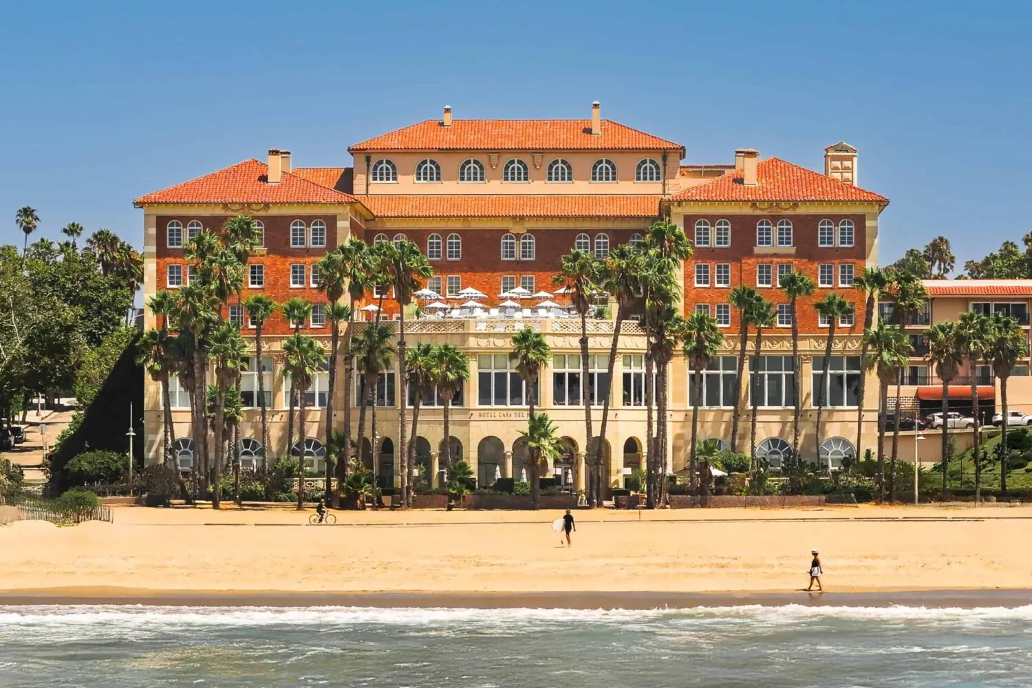 Casa del Mar's hotel shot from the ocean