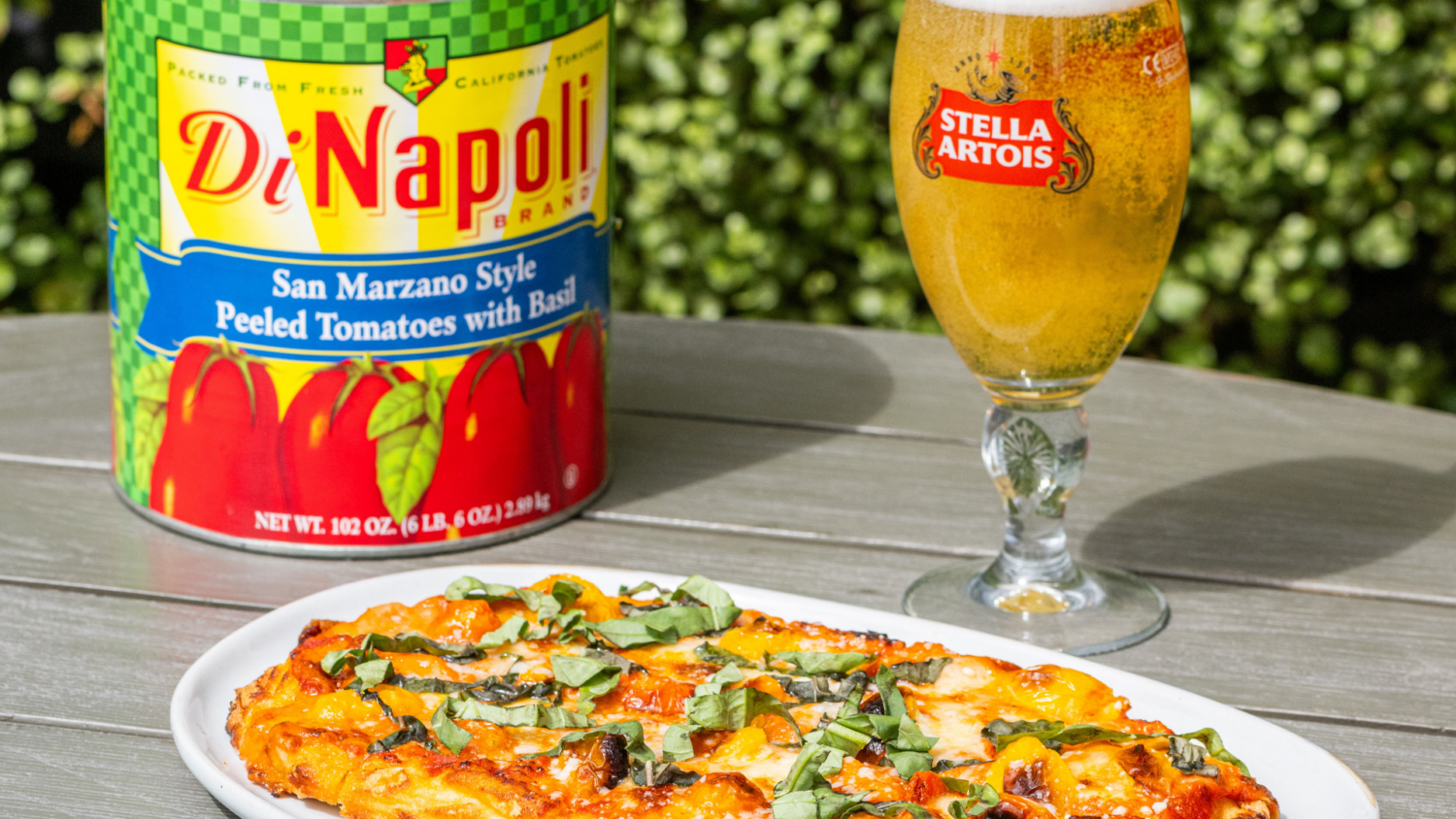 Stella Artois and Flatbread