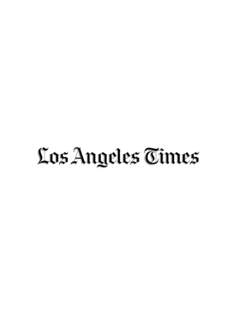 The image shows the text "Los Angeles Times" in a classic serif font.