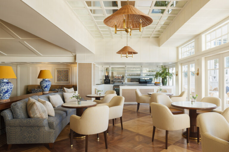 Lobby interior at Shutters on the Beach hotel