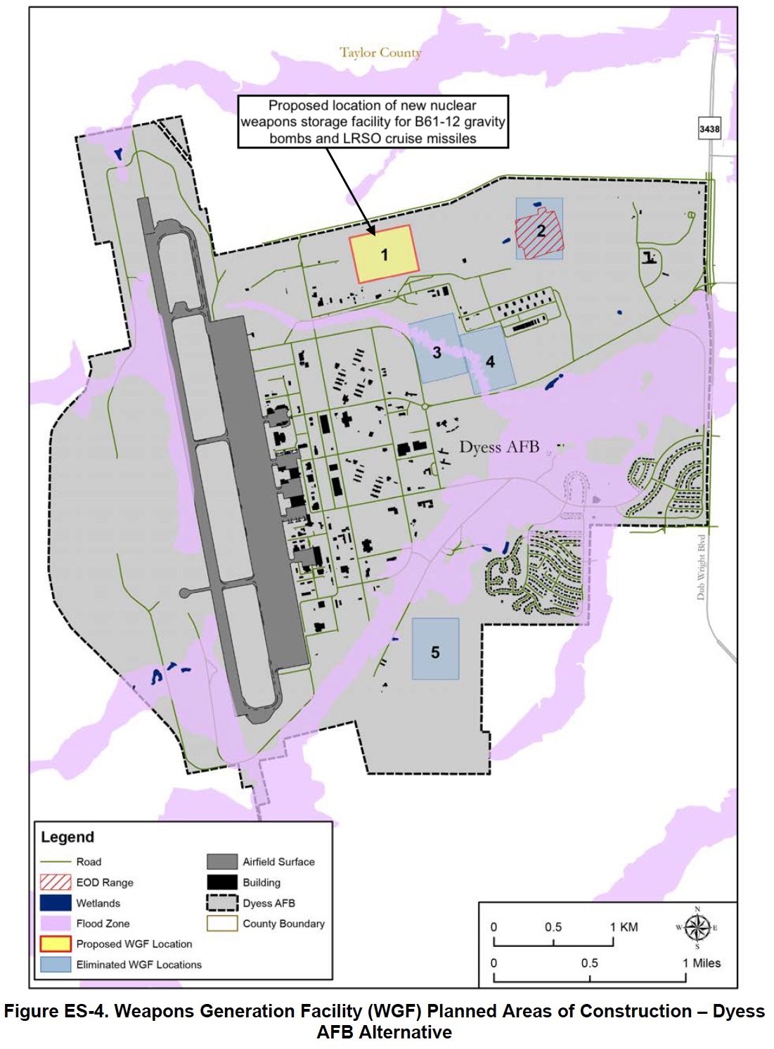 The Air Force plans to add nuclear weapons storage capacity to Ellsworth Air Force Base in South Dakota.