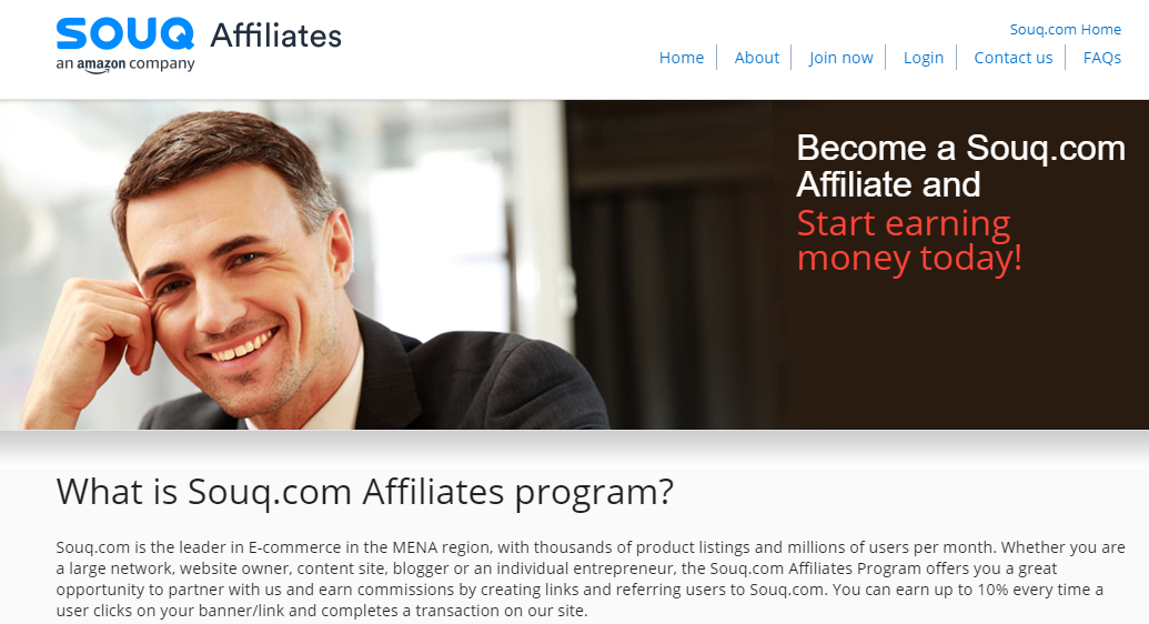 بالإضافة إلى تمتع المسوق بالعمولة بخبرة واسعة في تقنيات التسويق والبيع، يعتبر أيضاً خبيراً في السوق الرقمية Digital Market ، وقادر على إبداع الاستراتيجيات الفعالة لزيادة المبيعات! ويمكن تفسير السبب في معرفته الواسعة في هذه المجالات بدراسته المتواصلة للسوق التي يتواجد فيها، وكذلك للاستراتيجيّات التسويقية المتوفرة التي تساعد على بيع وتسويق منتَج ما. هل ربح المال من الافلييت شائع ومنتشر في العالم العربي ؟ لقد تحدثنا في مقالتنا دليل التسويق بالعمولة أن العالم العربي بات يعرف هذا النموذج من التسويق، لا سيما عندما أذكر لك موقع سوق كوم، أكبر موقع للتجارة الإلكترونية في العالم العربي وبرنامجه للتسويق بالعمولة: