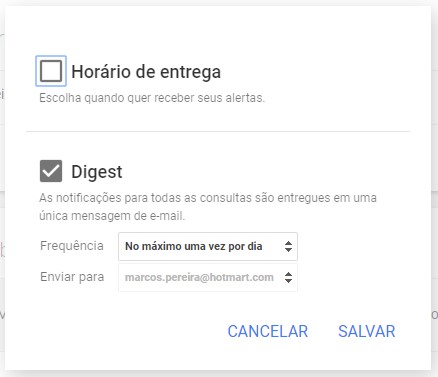 google alerts - como criar um alerta 2