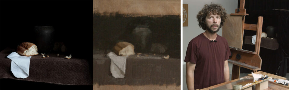Still Life Painting with Dark Background: Creating a Color Study and Initial Drawing