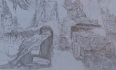 Developing the Movie Poster Drawing: Creature, Vehicle, and Atmosphere