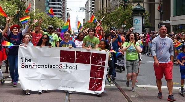 The San Francisco School at the Pride Parade