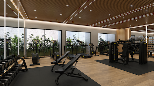 Fitness Center at Pendry Residences Mexico City.